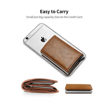 将图片加载到图库查看器,New Carbon Fiber Card Holder Wallets Luxury Men Black Magic Leather Cool Slim Mini Wallet Small Money Bag Male Purses Magnet Closure Wallet