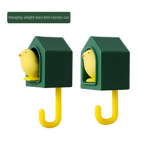 将图片加载到图库查看器,New Cartoon Bird Hook Self Adhesive Dormitory Bedroom Door Hangers Hooks Key Umbrella Towel Cap Coat Rack Wall Decoration Rack Creative Adhesive Coat Hook Cute Bird Hooks Decorative Wall Hooks Key Holder