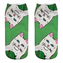 将图片加载到图库查看器,New Cartoon Cat Socks 3D Print Art Funny Socks Women Cute Low Cut Ankle Socks Made o Pure Cotton Short Socks Trending Fashion Short Ankle Socks For Men And Women