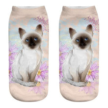 将图片加载到图库查看器,New Cartoon Cat Socks 3D Print Art Funny Socks Women Cute Low Cut Ankle Socks Made o Pure Cotton Short Socks Trending Fashion Short Ankle Socks For Men And Women
