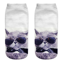 将图片加载到图库查看器,New Cartoon Cat Socks 3D Print Art Funny Socks Women Cute Low Cut Ankle Socks Made o Pure Cotton Short Socks Trending Fashion Short Ankle Socks For Men And Women