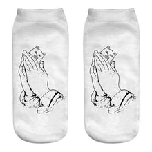 将图片加载到图库查看器,New Cartoon Cat Socks 3D Print Art Funny Socks Women Cute Low Cut Ankle Socks Made o Pure Cotton Short Socks Trending Fashion Short Ankle Socks For Men And Women