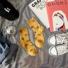 将图片加载到图库查看器,New Cartoon Female Breathable Cotton Socks Cute Bear Lovely Animal Pattern Girl Sock Novelty Combed of Pure Cotton Crew Socks For Men And Women