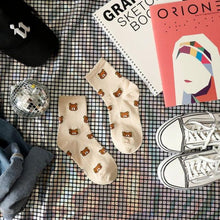 将图片加载到图库查看器,New Cartoon Female Breathable Cotton Socks Cute Bear Lovely Animal Pattern Girl Sock Novelty Combed of Pure Cotton Crew Socks For Men And Women