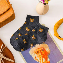 将图片加载到图库查看器,New Cartoon Female Breathable Cotton Socks Cute Bear Lovely Animal Pattern Girl Sock Novelty Combed of Pure Cotton Crew Socks For Men And Women