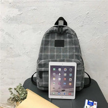 Load image into Gallery viewer, New Casual School Bag For Women And Girls Stylish Backpack Striped Book Packbags for Teenage