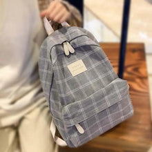 Load image into Gallery viewer, New Casual School Bag For Women And Girls Stylish Backpack Striped Book Packbags for Teenage