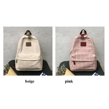 Load image into Gallery viewer, New Casual School Bag For Women And Girls Stylish Backpack Striped Book Packbags for Teenage
