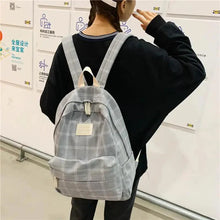 Load image into Gallery viewer, New Casual School Bag For Women And Girls Stylish Backpack Striped Book Packbags for Teenage