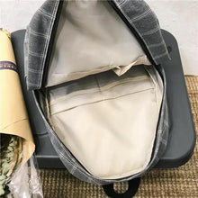 Load image into Gallery viewer, New Casual School Bag For Women And Girls Stylish Backpack Striped Book Packbags for Teenage