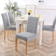 Load image into Gallery viewer, New Chair Covers Spandex Stretch Chair Covers Dining Slipcover Decorative Chair Cover floral For Kitchen Wedding Banquet Hotel Stretch Armless Chair Slipcover for Dining Room Seat Cushion, Spandex Kitchen Parson Chair Protector Cover, Removable & Washable
