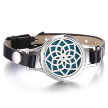 将图片加载到图库查看器,New Charming Bracelet Aromatherapy Essential Oil Diffuser Locket Bracelets Adjustable Genuine Leather Wrap Essential Oil Diffuser Bracelet Valentine's Day Present Aromatherapy For Women