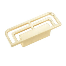 Load image into Gallery viewer, New Chinese Golden Cupboard Door Drawer Concealed Buckle Handle Wardrobe Zinc Alloy Hardware Handle Kitchen Cupboard Hardware Modern Style Furniture Door Pulls