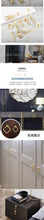 Load image into Gallery viewer, New Chinese Golden Cupboard Door Drawer Concealed Buckle Handle Wardrobe Zinc Alloy Hardware Handle Kitchen Cupboard Hardware Modern Style Furniture Door Pulls