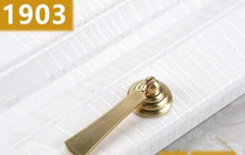 Load image into Gallery viewer, New Chinese Golden Cupboard Door Drawer Concealed Buckle Handle Wardrobe Zinc Alloy Hardware Handle Kitchen Cupboard Hardware Modern Style Furniture Door Pulls