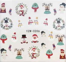 将图片加载到图库查看器,New Christmas Water Decal Nail Art Nail sticker New Year Slider Tattoo Full Cover Santa Claus Snowman Designs Xmas Decals 3D Wave Design Decoration for Women Girls Tape Nail Art Stickers Decal Decoration Nail Art Accessories Decoration Decal