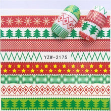 将图片加载到图库查看器,New Christmas Water Decal Nail Art Nail sticker New Year Slider Tattoo Full Cover Santa Claus Snowman Designs Xmas Decals 3D Wave Design Decoration for Women Girls Tape Nail Art Stickers Decal Decoration Nail Art Accessories Decoration Decal