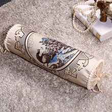 Load image into Gallery viewer, New Classical Luxury Cylindrical Cotton And Linen Pillow Roll Cushion Sofa Throw Polyester Cotton Linen Pillowcase Sofa Cushion Cover Backrest Home Chair Modern Colorful Design 15X50CM