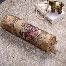 Load image into Gallery viewer, New Classical Luxury Cylindrical Cotton And Linen Pillow Roll Cushion Sofa Throw Polyester Cotton Linen Pillowcase Sofa Cushion Cover Backrest Home Chair Modern Colorful Design 15X50CM