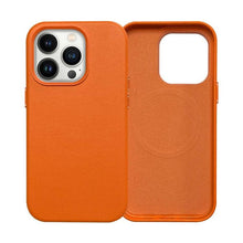 Load image into Gallery viewer, New Colorful Leather For iPhone 14 13 Pro Max Mini Magnet Case Cover Wireless Charging Drop Protect Covers Shockproof Slim Back Cover Leather Case For iPhone Slim and Aesthetic iPhone 14 case