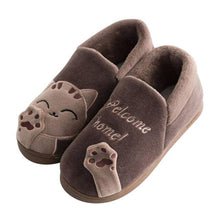 将图片加载到图库查看器,New Couples Cat Women Shoes Non-Slip Soft Warm Man House Slippers Indoor Bedroom Winter Home Slippers Memory Foam Fuzzy Slippers Cute Furry Fleece Slippers With Warm Plush Slip On House Shoes