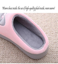 将图片加载到图库查看器,New Couples Cat Women Shoes Non-Slip Soft Warm Man House Slippers Indoor Bedroom Winter Home Slippers Memory Foam Fuzzy Slippers Cute Furry Fleece Slippers With Warm Plush Slip On House Shoes