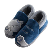 将图片加载到图库查看器,New Couples Cat Women Shoes Non-Slip Soft Warm Man House Slippers Indoor Bedroom Winter Home Slippers Memory Foam Fuzzy Slippers Cute Furry Fleece Slippers With Warm Plush Slip On House Shoes