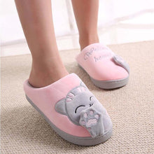 将图片加载到图库查看器,New Couples Cat Women Shoes Non-Slip Soft Warm Man House Slippers Indoor Bedroom Winter Home Slippers Memory Foam Fuzzy Slippers Cute Furry Fleece Slippers With Warm Plush Slip On House Shoes