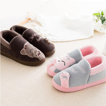 将图片加载到图库查看器,New Couples Cat Women Shoes Non-Slip Soft Warm Man House Slippers Indoor Bedroom Winter Home Slippers Memory Foam Fuzzy Slippers Cute Furry Fleece Slippers With Warm Plush Slip On House Shoes