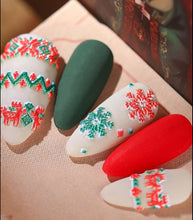 将图片加载到图库查看器,New Craft Nail Stickers Japanese 5d Nails Sticker Three-dimensional Snowflake Nail art Stickers Decals Decoration Decals Snowflakes Elk Bear Christmas Xmas Stickers Snowflakes Nail Water Decals Christmas White Snow Transfer Sticker Decoration Slider