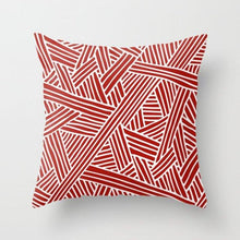 Load image into Gallery viewer, New Creative Red Cushion Case Hot Modern Home Outdoor Decorative Geometry Square Pillow Case Decorative Pillows Case Sofa Couch Seat Polyester Pillows Covers 45x45CM