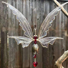 Load image into Gallery viewer, New Crystal Guardian Angel Wing Sun-catcher Car Charm For Rear View Mirror Clear Window Rainbow Maker Collection With Crystal Wind Chimes For Home Garden Hanging Decoration Photography Prop