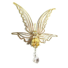 Load image into Gallery viewer, New Crystal Guardian Angel Wing Sun-catcher Car Charm For Rear View Mirror Clear Window Rainbow Maker Collection With Crystal Wind Chimes For Home Garden Hanging Decoration Photography Prop