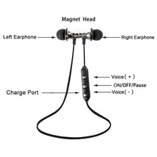 Load image into Gallery viewer, Magnetic Wireless Bluetooth Earphone Music Neckband Sports Earphones For Running & Workout