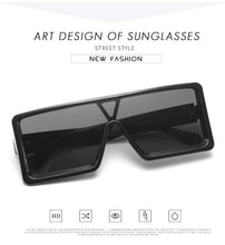 将图片加载到图库查看器,New Design New Stylish New Classic New Black & White Square Shape Sunglasses For Women New Fashionable Branded & Oversized Sun Glasses For Men New Luxury Shades Sunglasses For Men & Women