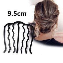将图片加载到图库查看器,New Double Root Hair Hoop Head Band Adjustable Hair Clips Women Hoop Elastic Rubber Bands Ring Hair Styling Tools Hair Braider For Women Hair Styling
