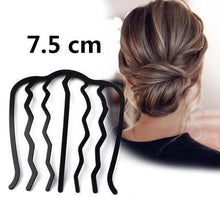 将图片加载到图库查看器,New Double Root Hair Hoop Head Band Adjustable Hair Clips Women Hoop Elastic Rubber Bands Ring Hair Styling Tools Hair Braider For Women Hair Styling