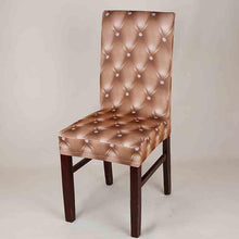 将图片加载到图库查看器,New Elastic Spandex Fibre Chair Cover For Wedding Banquet Hotel Antifouling Fiber Standard Office European Stretch Spandex Removable Washable Dining Chair Protector Slipcovers for Hotel Dining Room Ceremony Banquet Wedding Party