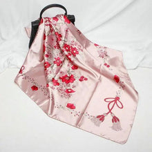将图片加载到图库查看器,New Elegance Fashionable Scarves for Women Shawl Print Silk Satin Hijab Scarf Female Bandana 90*90cm Luxury Square Shawls Scarfs For Ladies