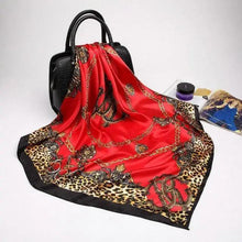 将图片加载到图库查看器,New Elegance Fashionable Scarves for Women Shawl Print Silk Satin Hijab Scarf Female Bandana 90*90cm Luxury Square Shawls Scarfs For Ladies