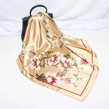 将图片加载到图库查看器,New Elegance Fashionable Scarves for Women Shawl Print Silk Satin Hijab Scarf Female Bandana 90*90cm Luxury Square Shawls Scarfs For Ladies