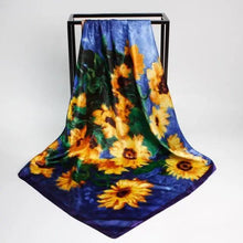 将图片加载到图库查看器,New Elegance Fashionable Scarves for Women Shawl Print Silk Satin Hijab Scarf Female Bandana 90*90cm Luxury Square Shawls Scarfs For Ladies