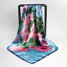 将图片加载到图库查看器,New Elegance Fashionable Scarves for Women Shawl Print Silk Satin Hijab Scarf Female Bandana 90*90cm Luxury Square Shawls Scarfs For Ladies