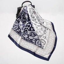 将图片加载到图库查看器,New Elegance Fashionable Scarves for Women Shawl Print Silk Satin Hijab Scarf Female Bandana 90*90cm Luxury Square Shawls Scarfs For Ladies
