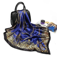 将图片加载到图库查看器,New Elegance Fashionable Scarves for Women Shawl Print Silk Satin Hijab Scarf Female Bandana 90*90cm Luxury Square Shawls Scarfs For Ladies
