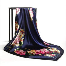 将图片加载到图库查看器,New Elegance Fashionable Scarves for Women Shawl Print Silk Satin Hijab Scarf Female Bandana 90*90cm Luxury Square Shawls Scarfs For Ladies