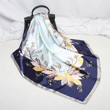 将图片加载到图库查看器,New Elegance Fashionable Scarves for Women Shawl Print Silk Satin Hijab Scarf Female Bandana 90*90cm Luxury Square Shawls Scarfs For Ladies