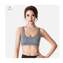 将图片加载到图库查看器,New Elegance Fitness Sports Bra for Women Push Up Wirefree Padded Crisscross Strappy Running Gym Training Workout Yoga Underwear Crop Tops