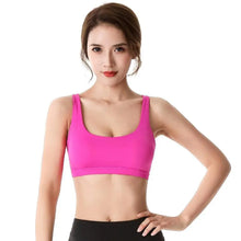 将图片加载到图库查看器,New Elegance Fitness Sports Bra for Women Push Up Wirefree Padded Crisscross Strappy Running Gym Training Workout Yoga Underwear Crop Tops