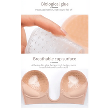 Load image into Gallery viewer, New Elegance Invisible Push Up Bra Strapless Bras Dress Wedding Party Sticky Self-adhesive Silicone Brassiere Breathable Deep U Bra Underwear